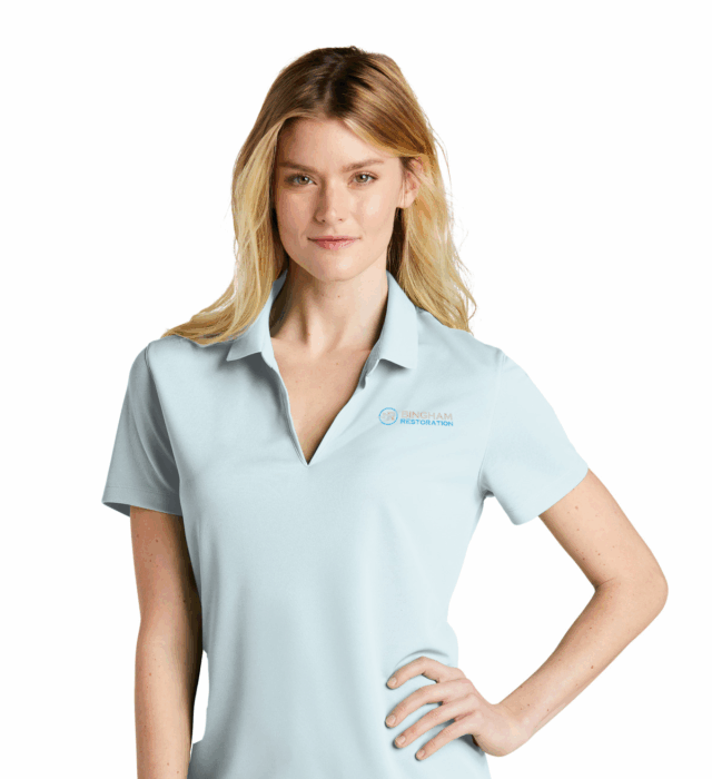 Woman's Polo Shirt Screen Printed